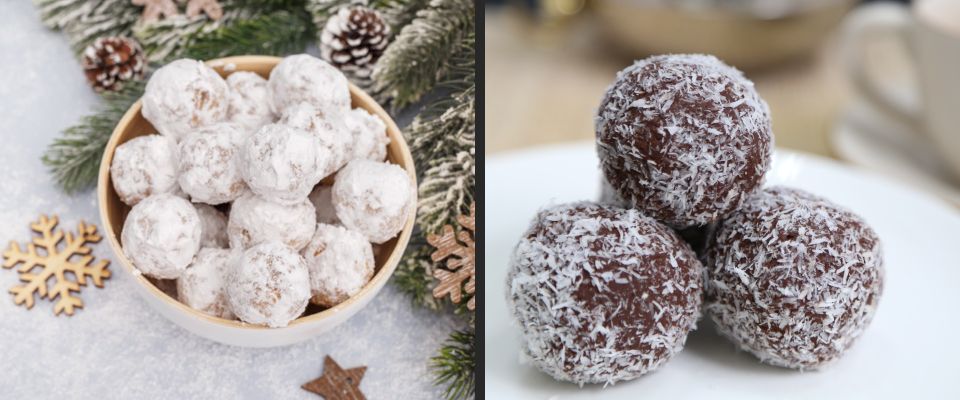 Kerst-Desserts-Sneeuwbal-Koekjes-Rum-Ballen