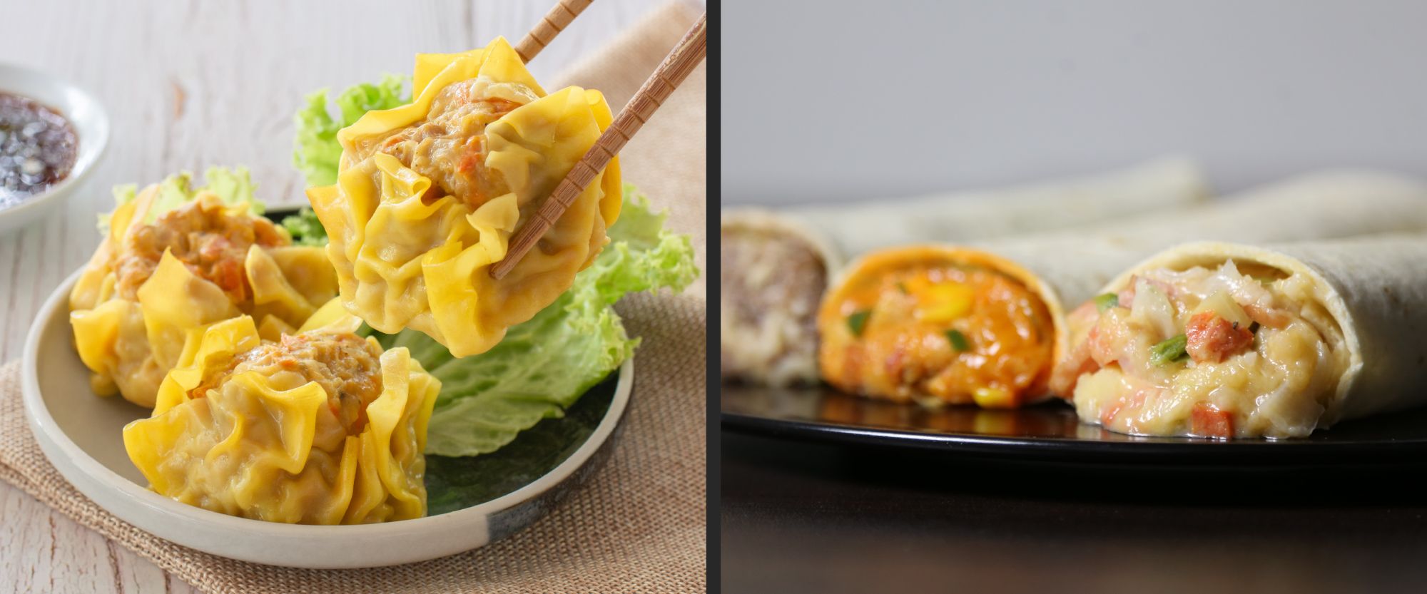 ANKO-Bánh shumai burrito ăn trong xe